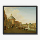 The Docking Basin in the Barge Canal in Leidschendam by Paulus Constantijn la Fargue - thumbnail_1_bf_66fc539a8213847b6f35797c